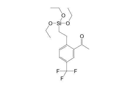 5-Trifluoromethyl-2-[2-(triethoxysilyl)ethyl]acetophenone