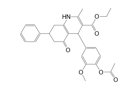 3-quinolinecarboxylic acid, 4-[4-(acetyloxy)-3-methoxyphenyl]-1,4,5,6,7,8-hexahydro-2-methyl-5-oxo-7-phenyl-, ethyl ester