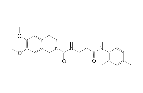 2(1H)-isoquinolinecarboxamide, N-[3-[(2,4-dimethylphenyl)amino]-3-oxopropyl]-3,4-dihydro-6,7-dimethoxy-