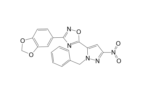 1,2,4-Oxadiazole, 3-(1,3-benzodioxol-5-yl)-5-[3-nitro-1-(phenylmethyl)-1H-pyrazol-5-yl]-