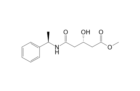 (3S)-3-hydroxy-5-keto-5-[[(1R)-1-phenylethyl]amino]valeric acid methyl ester
