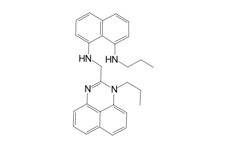 1-Propylamino-8-[(1-propyl-2-perimidinyl)methylamino]naphthalene