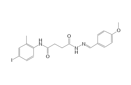butanoic acid, 4-[(4-iodo-2-methylphenyl)amino]-4-oxo-, 2-[(E)-(4-methoxyphenyl)methylidene]hydrazide