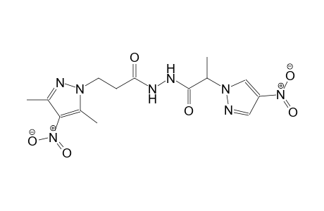 N'-[3-(3,5-dimethyl-4-nitro-1H-pyrazol-1-yl)propanoyl]-2-(4-nitro-1H-pyrazol-1-yl)propanohydrazide