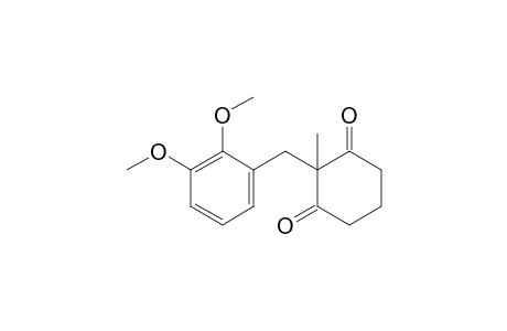 2-(2,3-Dimethoxyphenyl)methyl-2-methylcyclohexan-1,3-dione
