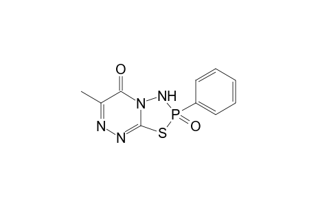 6-Methyl-2-oxido-2-phenyl-1,2-dihydro-7H-[1,3,4,2]thiadiazaphospholo[5,4-c][1,2,4]triazin-5-one