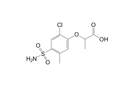 2-[(6-chloro-4-sulfamoyl-m-tolyl)oxy]propionic acid
