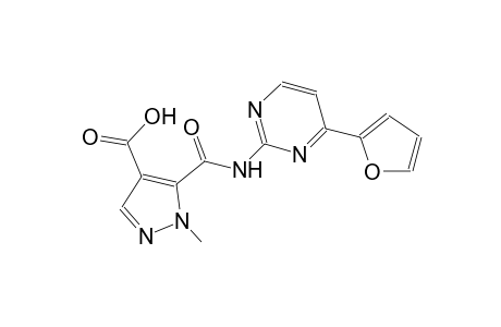 1H-pyrazole-4-carboxylic acid, 5-[[[4-(2-furanyl)-2-pyrimidinyl]amino]carbonyl]-1-methyl-
