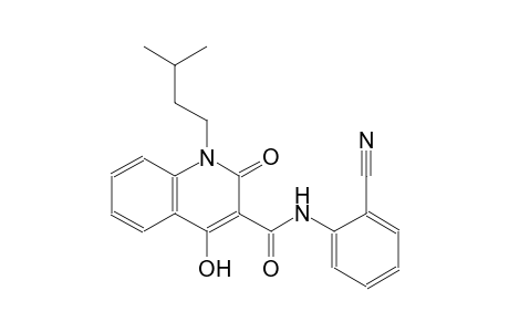 N-(2-cyanophenyl)-4-hydroxy-1-isopentyl-2-oxo-1,2-dihydro-3-quinolinecarboxamide