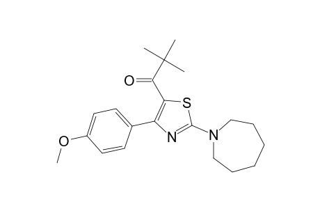 1-Propanone, 1-[2-(hexahydro-1H-azepin-1-yl)-4-(4-methoxyphenyl)-5-thiazolyl]-2,2-dimethyl-