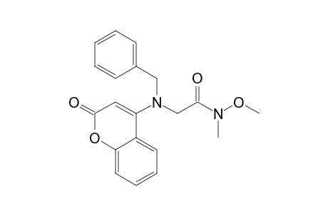 2-[benzyl-(2-ketochromen-4-yl)amino]-N-methoxy-N-methyl-acetamide