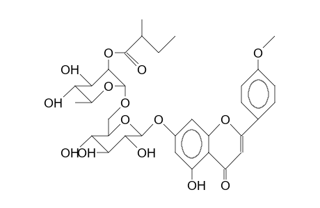 Acacetin-7-O-(26-O-[2-methyl-butyryl]-A-L-rhamnopyranosyl-B-D-glucopyranoside