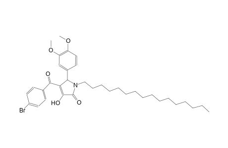 4-(4-bromobenzoyl)-5-(3,4-dimethoxyphenyl)-1-hexadecyl-3-hydroxy-1,5-dihydro-2H-pyrrol-2-one