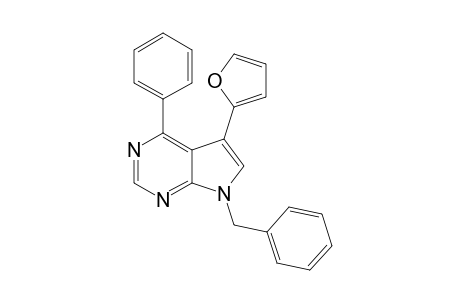 7-BENZYL-5-(FURAN-2-YL)-4-PHENYL-7H-PYRROLO-[2,3-D]-PYRIMIDINE