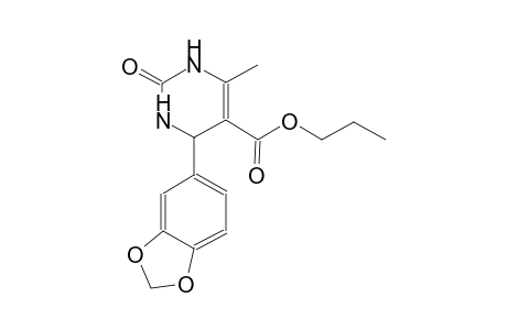 5-pyrimidinecarboxylic acid, 4-(1,3-benzodioxol-5-yl)-1,2,3,4-tetrahydro-6-methyl-2-oxo-, propyl ester