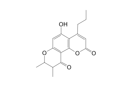 5-Hydroxy-7,8-dimethyl-4-propyl-7,8-dihydro-2H,6H-pyrano[3,2-f]chromene-2,6-dione