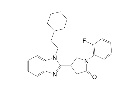 2-pyrrolidinone, 4-[1-(2-cyclohexylethyl)-1H-benzimidazol-2-yl]-1-(2-fluorophenyl)-