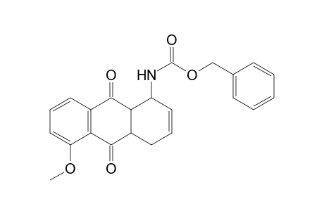 1-(N-Carbobenzyloxyamino)-5-methoxy-1,4,4a,9a-tetrahydro-9,10-anthraquinone