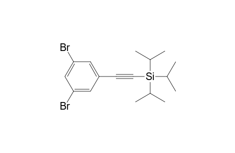 2-(3,5-dibromophenyl)ethynyl-tri(propan-2-yl)silane