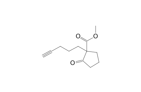 2-Keto-1-pent-4-ynyl-cyclopentanecarboxylic acid methyl ester