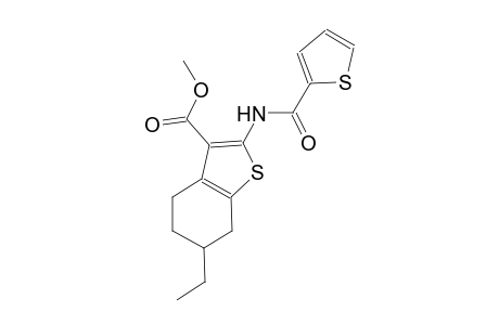methyl 6-ethyl-2-[(2-thienylcarbonyl)amino]-4,5,6,7-tetrahydro-1-benzothiophene-3-carboxylate