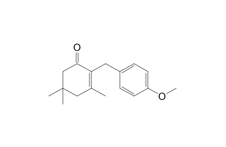 2-(p-methoxybenzyl)-3,5,5-trimethyl-2-cyclohexen-1-one