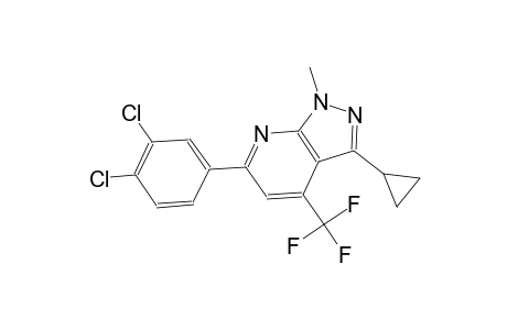 3-cyclopropyl-6-(3,4-dichlorophenyl)-1-methyl-4-(trifluoromethyl)-1H-pyrazolo[3,4-b]pyridine