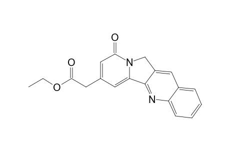 Indolizino[1,2-b]quinoline-7-acetic acid, 9,11-dihydro-9-oxo-, ethyl ester