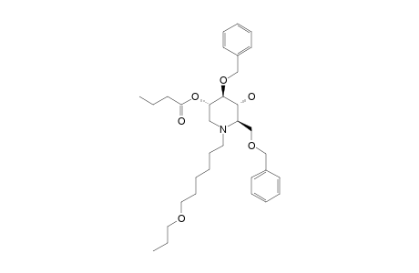 N-(7-OXADECYL)-2-O-BUTYRYL-3,6-DI-O-BENZYL-1,5-DIDEOXY-1,5-IMINO-D-GLUCITOL
