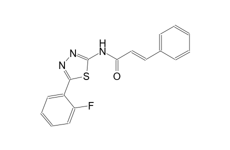 (2E)-N-[5-(2-fluorophenyl)-1,3,4-thiadiazol-2-yl]-3-phenyl-2-propenamide