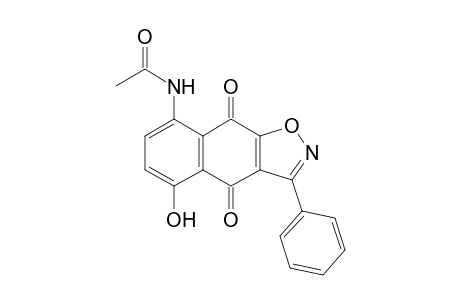 8-Acetylamino-5-hydroxy-3-phenylnaphtho[2,3-d]isoxazole-4,9-dione