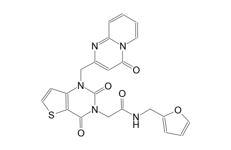 2-(2,4-dioxo-1-[(4-oxo-4H-pyrido[1,2-a]pyrimidin-2-yl)methyl]-1,4-dihydrothieno[3,2-d]pyrimidin-3(2H)-yl)-N-(2-furylmethyl)acetamide