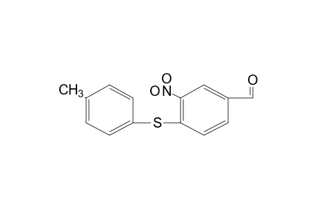 3-NITRO-4-(p-TOLYLTHIO)BENZALDEHYDE