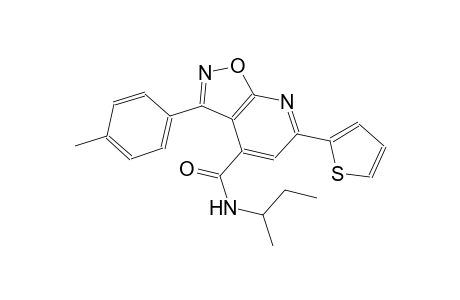 isoxazolo[5,4-b]pyridine-4-carboxamide, 3-(4-methylphenyl)-N-(1-methylpropyl)-6-(2-thienyl)-