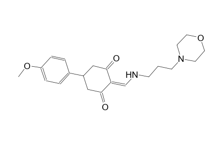 1,3-cyclohexanedione, 5-(4-methoxyphenyl)-2-[[[3-(4-morpholinyl)propyl]amino]methylene]-