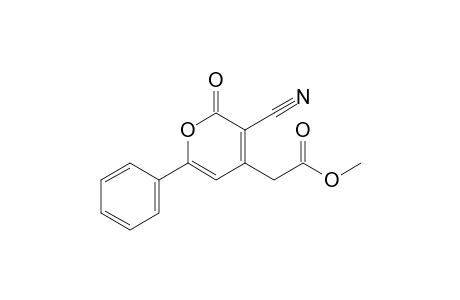 Methyl 3-cyano-2-oxo-6-phenyl-2H-pyran-4-ylacetate