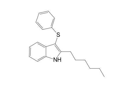 2-Hexyl-3-(phenylthio)-1H-indole