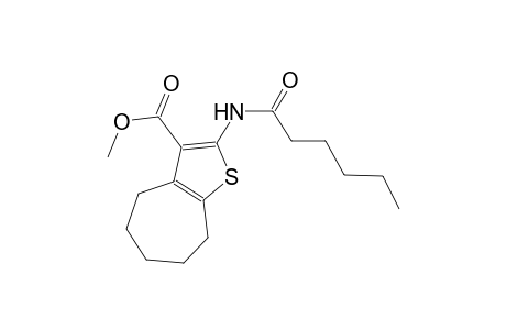 methyl 2-(hexanoylamino)-5,6,7,8-tetrahydro-4H-cyclohepta[b]thiophene-3-carboxylate