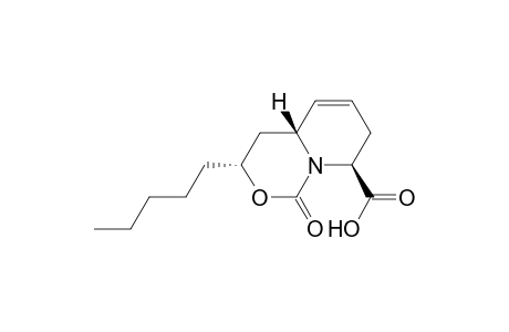 1H,3H-Pyrido[1,2-c][1,3]oxazine-8-carboxylic acid, 4,4a,7,8-tetrahydro-1-oxo-3-pentyl-, (3.alpha.,4a.beta.,8.beta.)-(.+-.)-