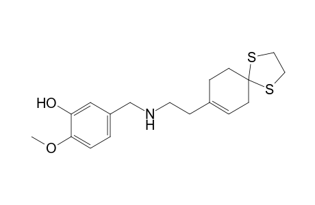 5-{[2-(1,4-Dithiaspiro[4.5]dec-7-en-8-yl)ethylamino]methyl}-2-methoxyphenol