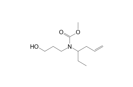 Methyl hex-5-en-3-yl(3-hydroxypropyl)carbamate