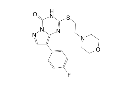 pyrazolo[1,5-a][1,3,5]triazin-4(3H)-one, 8-(4-fluorophenyl)-2-[[2-(4-morpholinyl)ethyl]thio]-