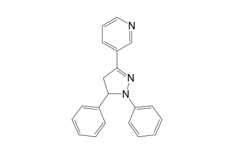 Pyridine, 3-(1,5-diphenyl-2-pyrazolin-3-yl)-