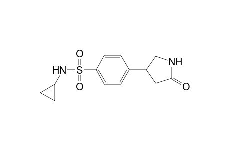 Benzenesulfonamide, N-cyclopropyl-4-(5-oxopyrrolidin-3-yl)-
