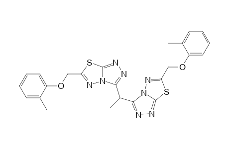 Bis[6-(2-methylphenoxymethyl)-1,2,4-triazolo[3,4-b]-1,3,4-thiadiazol-3-yl]ethane