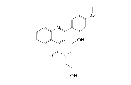 4-quinolinecarboxamide, N,N-bis(2-hydroxyethyl)-2-(4-methoxyphenyl)-