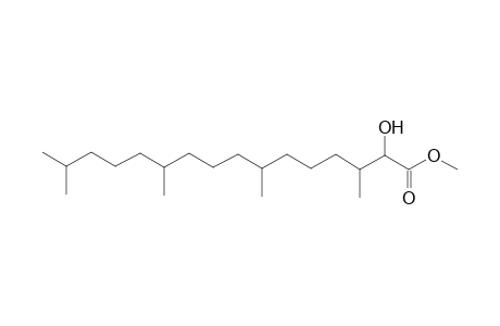 Hexadecanoic acid, 2-hydroxy-3,7,11,15-tetramethyl-, methyl ester