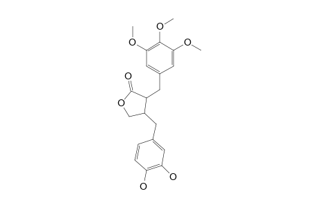 (2-R,3-R)-5'-METHOXYGUAYAROL;(2-R,3-R)-3-(3,4-DIHYDROXYBENZYL)-2-(3,4,5-TRIMETHOXYBENZYL)-BUTYROLACTONE