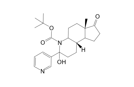 (+)-4-N-(tert-Butoxycarbonyl)-1,2,4,4a,5,6,6a,7,8,9,9a,9b.beta.-Dodecahydro-3-hydroxy-3-pyridyl-6a.beta.-methyl-(3H)-cyclopenta[f]quinolin-7-one