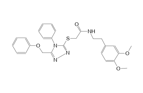 acetamide, N-[2-(3,4-dimethoxyphenyl)ethyl]-2-[[5-(phenoxymethyl)-4-phenyl-4H-1,2,4-triazol-3-yl]thio]-